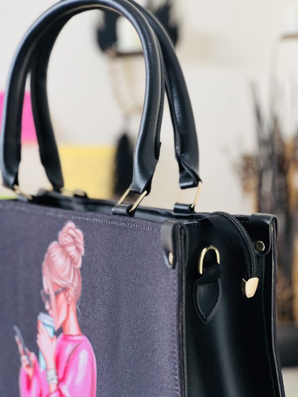Buy Coffee Girl Tote Bag Black
