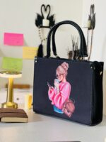 Buy Coffee Girl Tote Bag Black